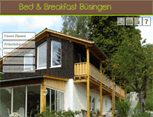 Tablet Screenshot of bed-breakfast-buesingen.ch